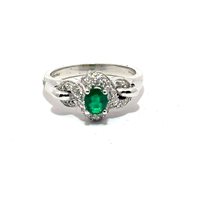 Anillo Recarlo Mujer in Oro blanco Smeraldo 0.38 Ct ZU 534/BSME - ZU 534/BSME